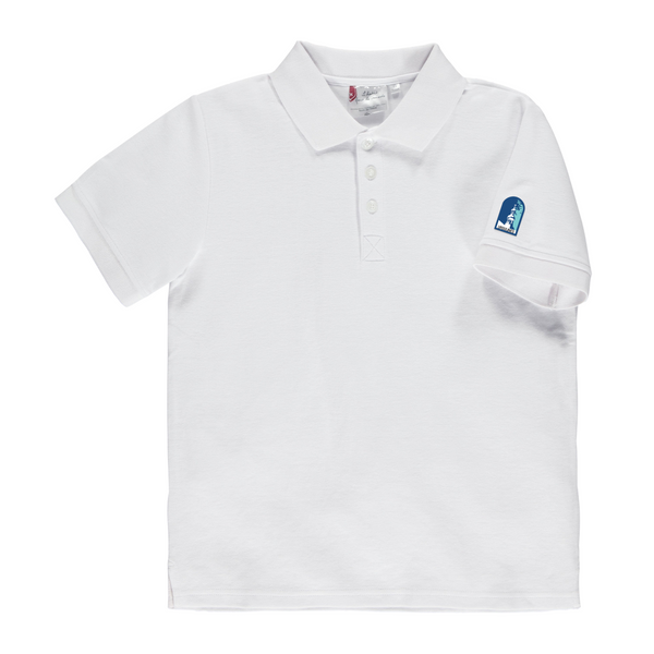 Polo blanc à manches courtes enfant - EUQ101E