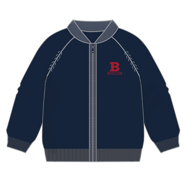 Cardigan en maille à col blouson - SJB136E