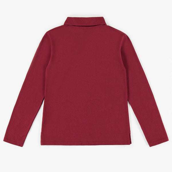 Polo à manches longues enfant- Coupe Semi Ajusté