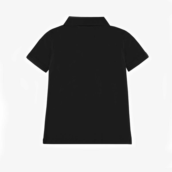 Polo à manches courtes enfant Noir
