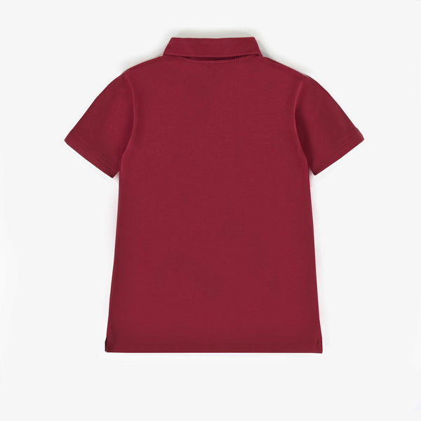 Polo à manches courtes enfant Rouge foncé