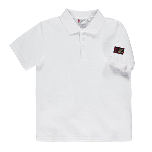 Polo blanc à manches courtes junior - CHS101J