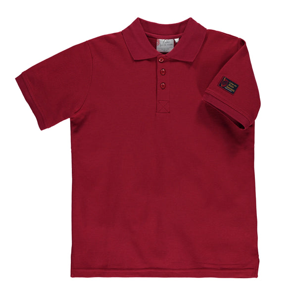Polo rouge à manches courtes junior - CHS101J
