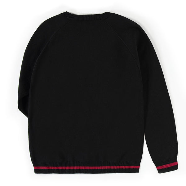 Chandail noir à col rond enfant - unisexe