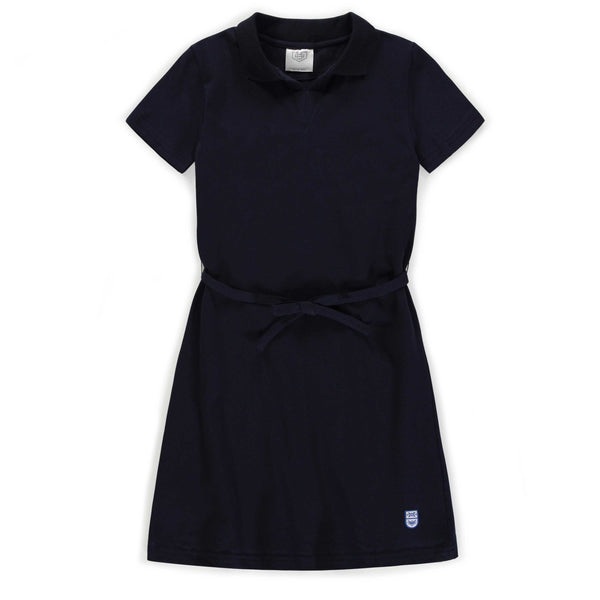 Robe cintrée à la taille marine enfant - CSM051E