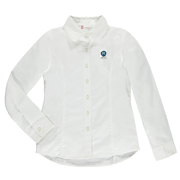 Chemise blanche à manches longues enfant - EMO006E