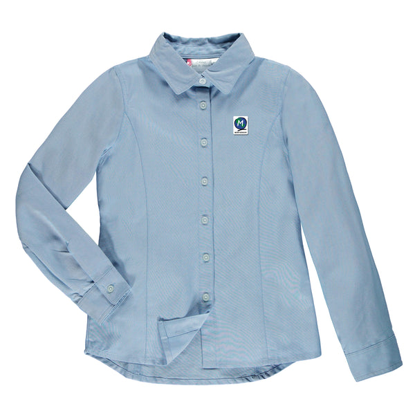 Chemise bleu à manches longues junior - EMO006J