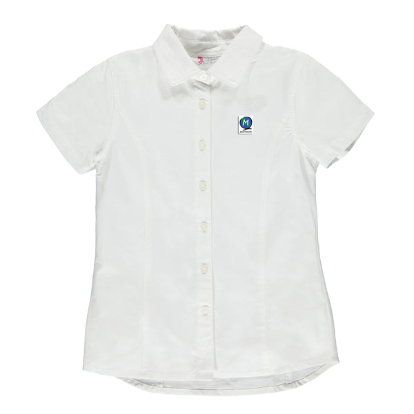 Chemise blanche à manches courtes enfant - EMO007E
