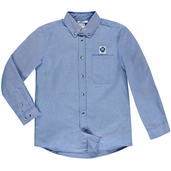 Chemise bleu à manches longues enfant - EMO105E
