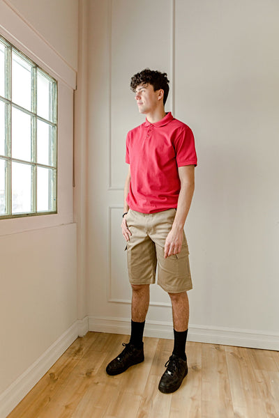 Polo blanc à manches courtes enfant - CFL101E