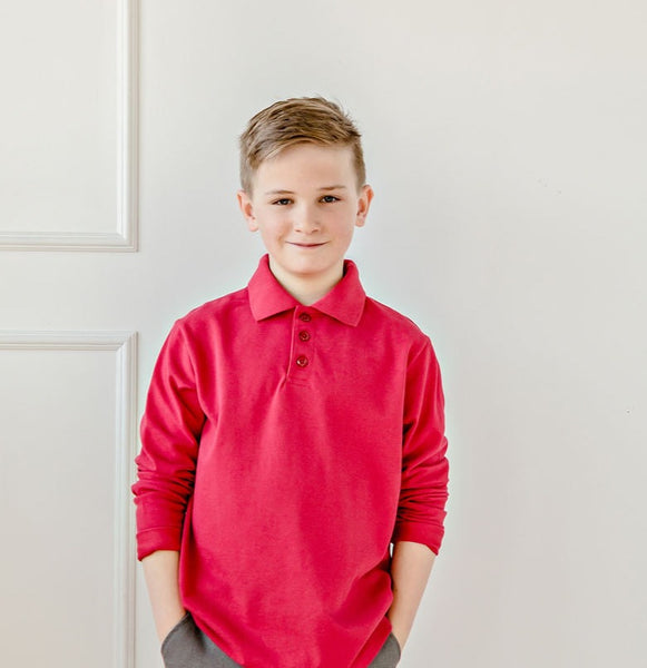 Polo à manches longues enfant - EMM113E