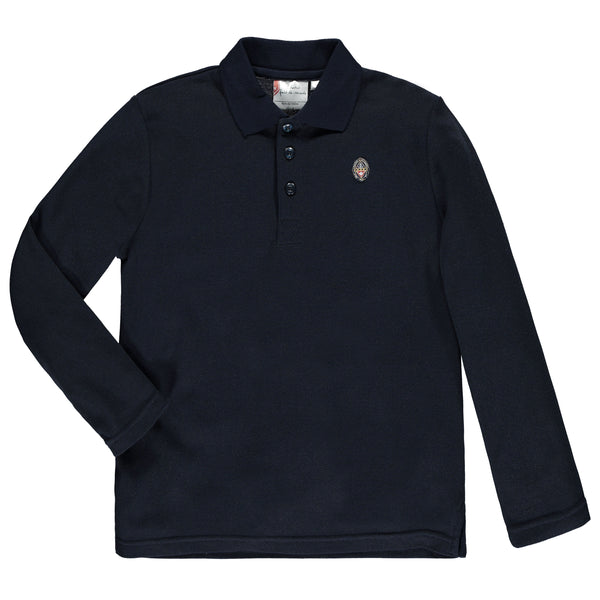 Polo marine à manches longues enfant - ISJ113E