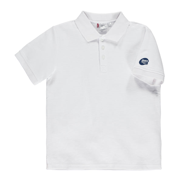 Polo blanc à manches courtes junior - JND101J