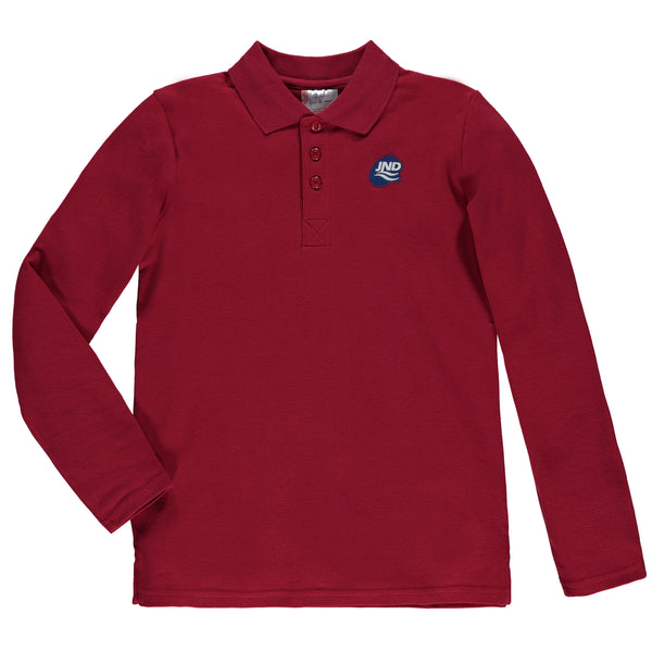 Polo rouge à manches longues enfant - JND113E