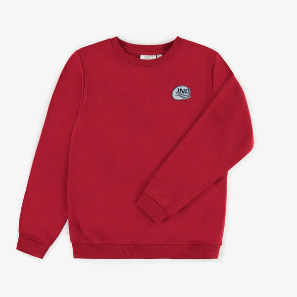 Chandail rouge unisexe à col rond junior - JND129J