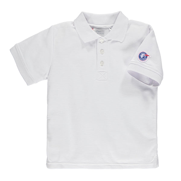 Polo blanc à manches courtes junior - LPA101J
