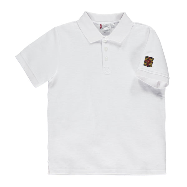 Polo blanc à manches courtes enfant - CFL101E