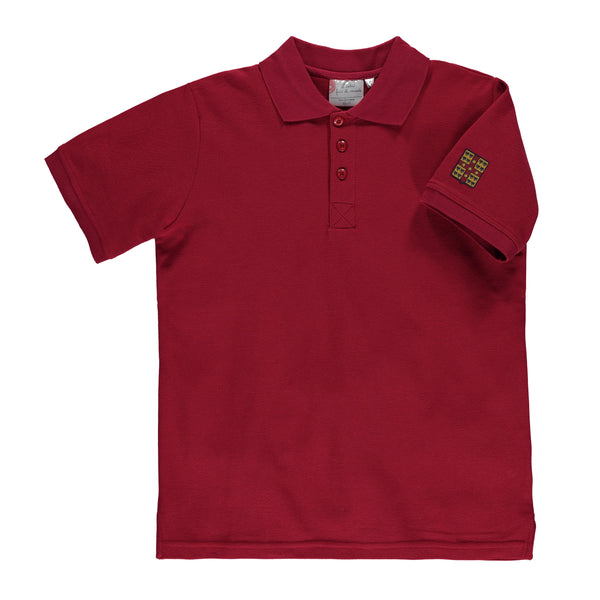 Polo rouge à manches courtes enfant - CFL101E