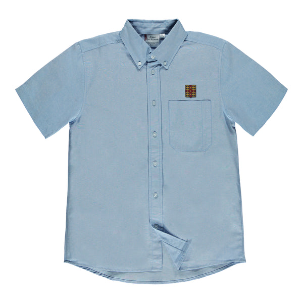 Chemise bleu à manches courtes enfant - CFL106E