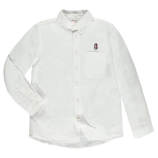 Chemise à manches longues enfant- Coupe Droite