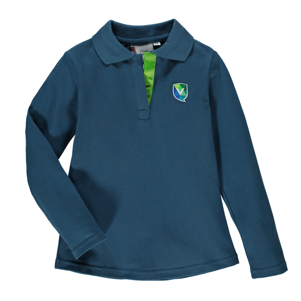 Polo semi-ajusté à manches longues Enfant