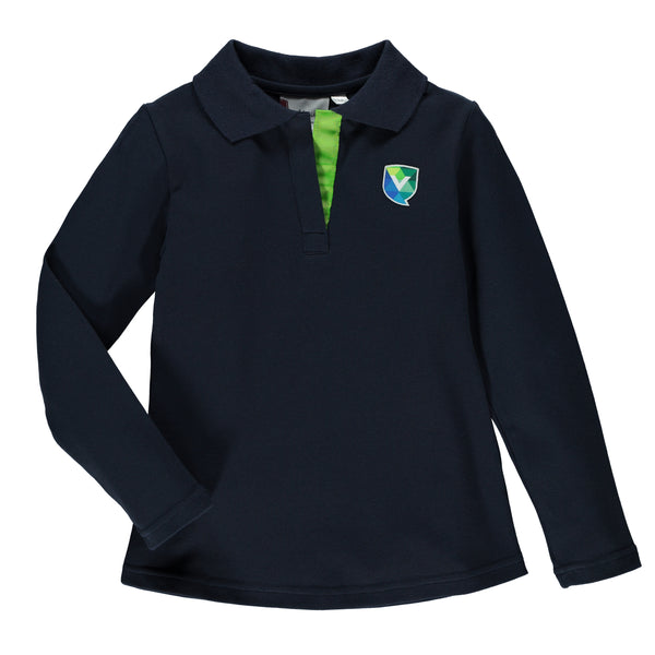 Polo semi-ajusté à manches longues Enfant