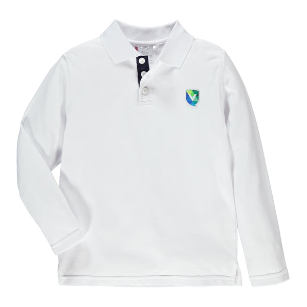 Polo à manches longues- Coupe Droite Enfant