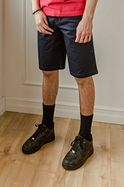 Bermuda droit en twill enfant - coupe droite Noir