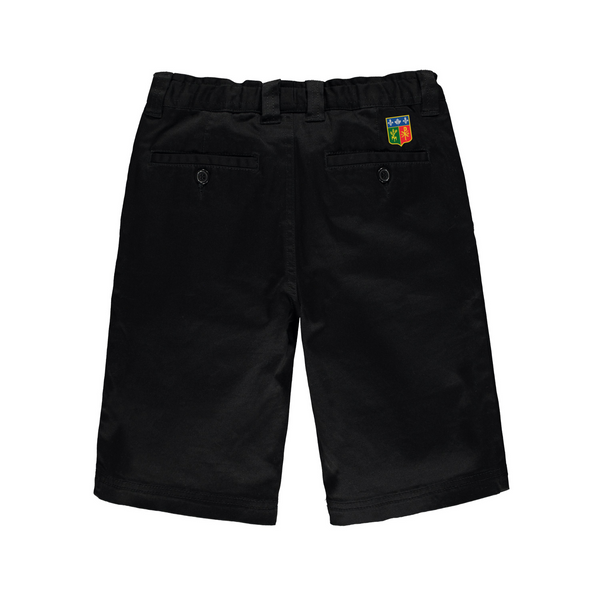 Bermuda droit junior - coupe garçon Noir