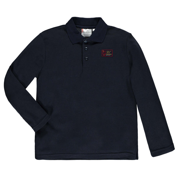 Polo marine à manches longues junior - CHS113J
