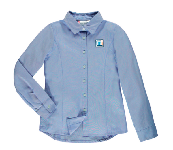 Chemise semi-ajustée à manches longues enfant