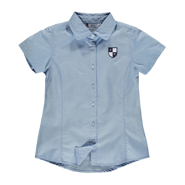 Chemise bleu à manches courtes junior - EFB007J