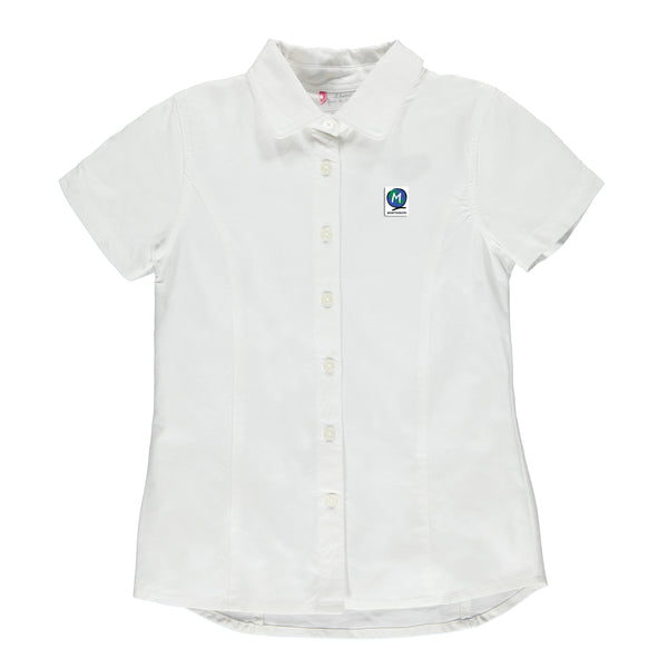 Chemise blanche à manches courtes junior - EMO007J