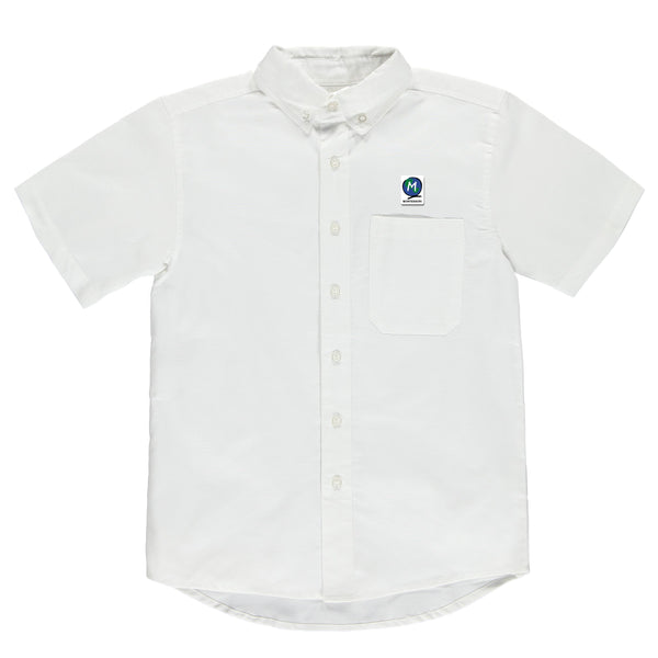 Chemise blanche à manches courtes enfant - EMO106E