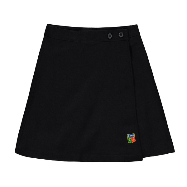 Jupe portefeuille junior Noir