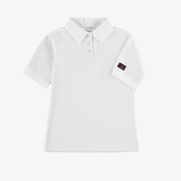 Polo blanc à manches courtes junior - CHS003J