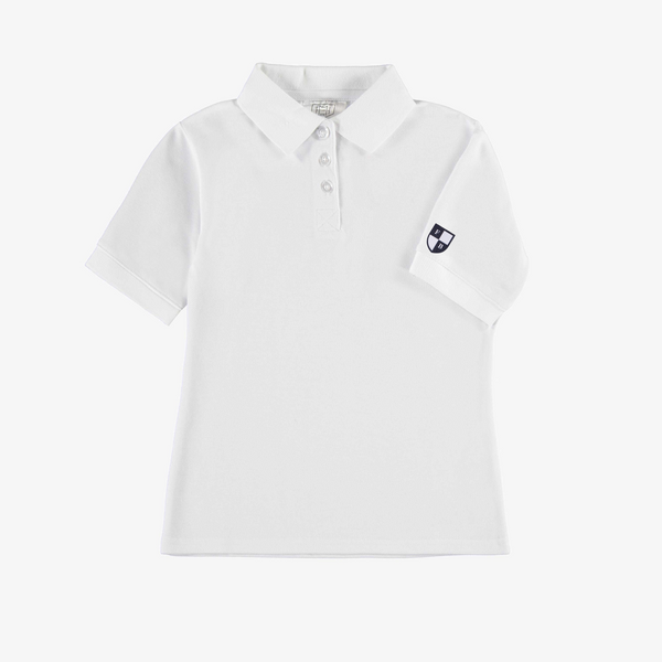 Polo blanc à manches courtes enfant - EFB003E