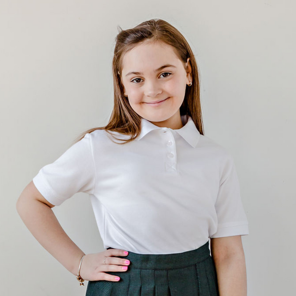 Polo blanc enfant - LPA003E