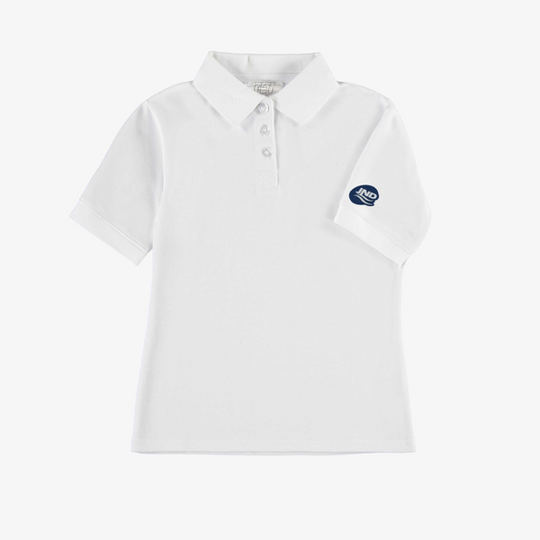 Polo blanc à manches courtes junior - JND003J