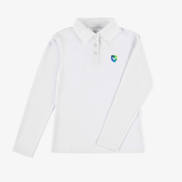 Polo semi-ajusté à manches longues Enfant